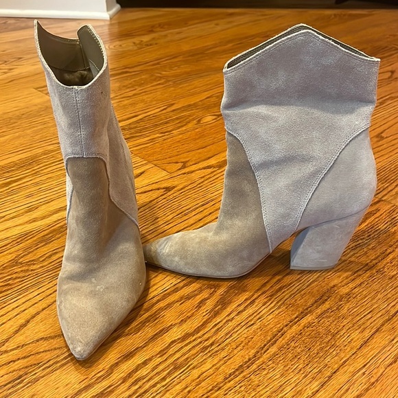 Dolce Vita Woman’s Grey Heeled Boots Size 8 - Picture 1 of 6